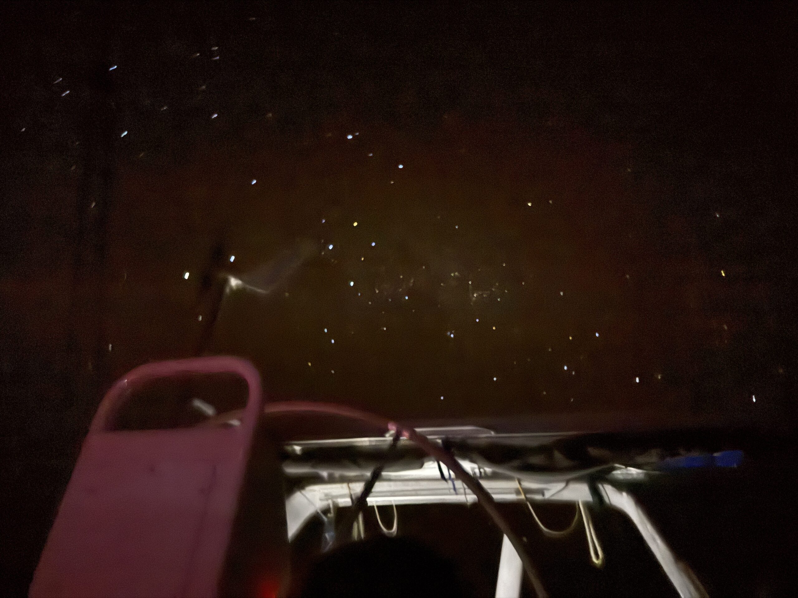 Deep breathing, in the dark